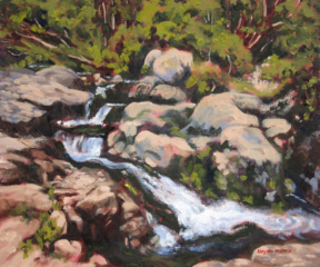 Dappled Shade, Aira Beck, oil on board, 25x35cm Dappled Shade, Aira Beck, oil on board, 25x35cm