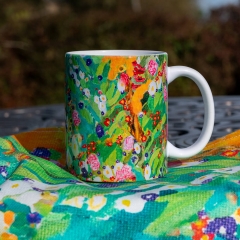 RWH-Designer-ceramic-mug-summer-bloom-floral-Roy-W-Hughes Ceramic mug summer bloom floral by Roy W Hughes