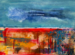 Red Sands – Monoprint – Magz Roberts